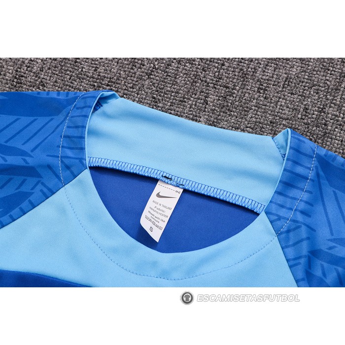 Chandal del Inglaterra Manga Corta 22-23 Azul - Pantalon Corto